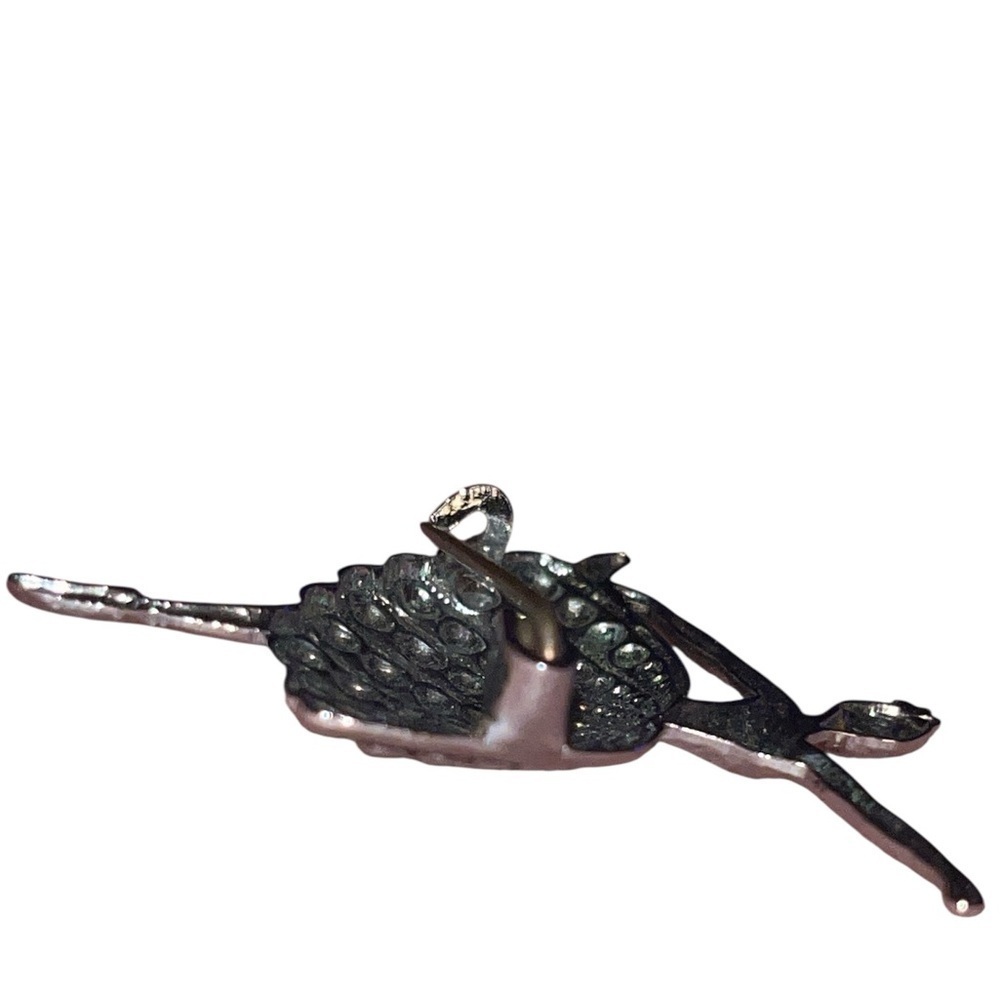 Ballerina Brooch Vintage Silver Tone Dance Pin 1 5/8" - Picture 3 of 3